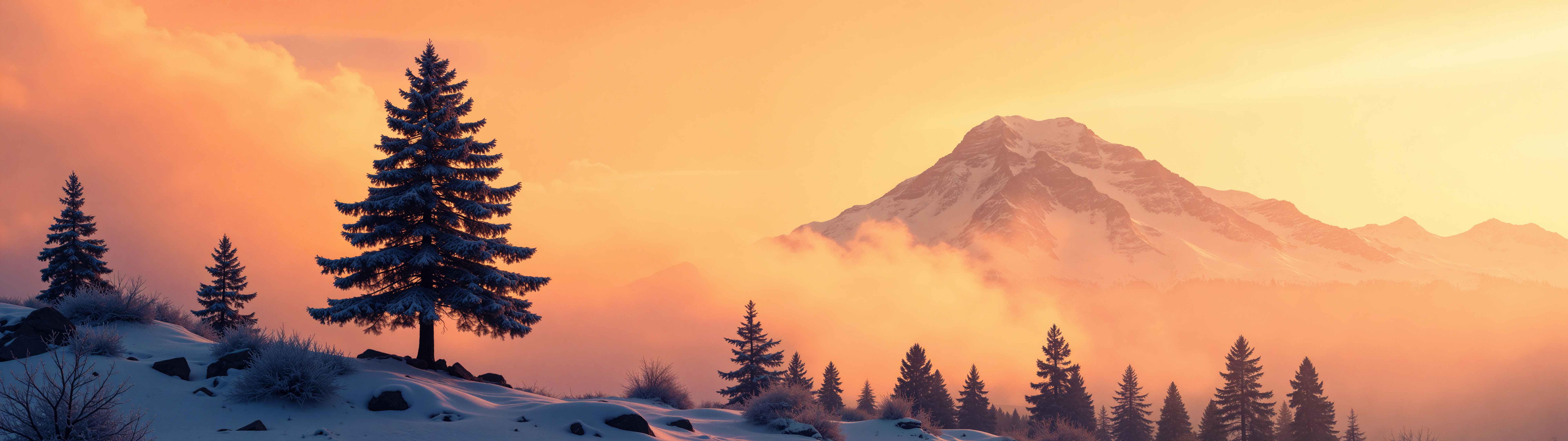 Snowy MountainScape